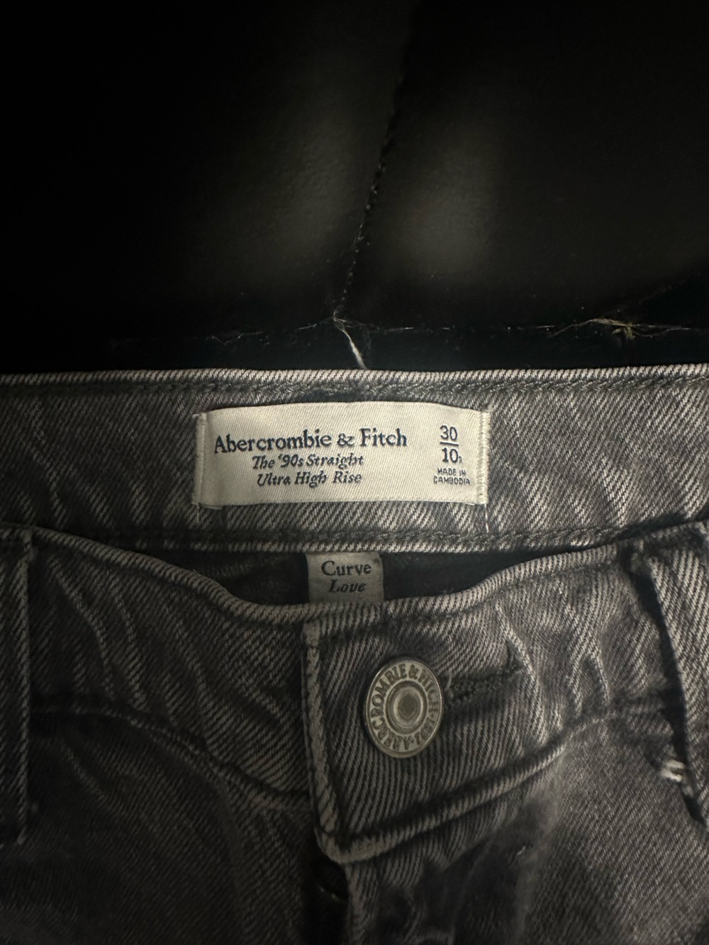 Abercrombie & Fitch Women’s Gray Slim Straight Jeans